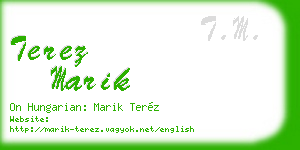 terez marik business card