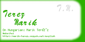 terez marik business card